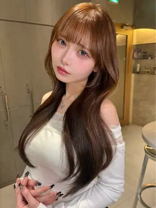 ロング 仙台Ｉ韓国レイヤー Ｉ髪質改善Ｉ伊藤拓海のヘアスタイル