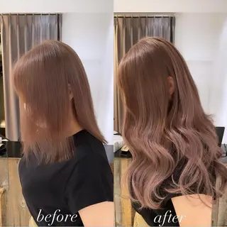 セミロング カラー ヘアアレンジ 🎆浴衣着付け👘 ✨ヘアセット🐹のヘアスタイル