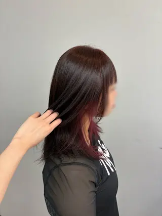カラー 坂 美来乃のヘアスタイル