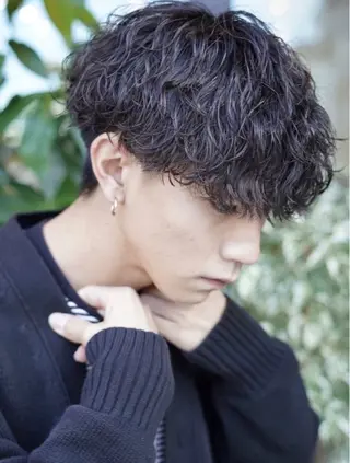 ショート パーマ メンズ SENTA✨メンズ パーマ✨fifth栄のヘアスタイル