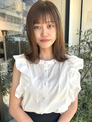 ミディアム 小野田 航己のヘアスタイル