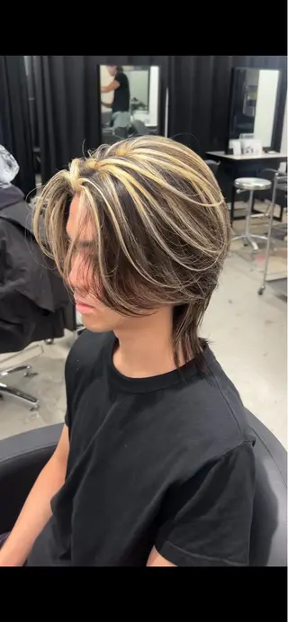 ミディアム カラー メンズ KEIGO メンズ特化のヘアスタイル