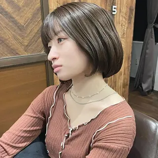 セミロング パーマ ヘアアレンジ キッズ さわ きょうすけ/ ボブ髪質改善ショートのヘアスタイル