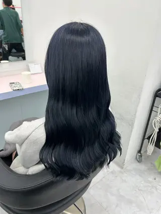 ロング カラー パーマ ヘアアレンジ 透明感ブリーチカラー 🌈TOMOHIROのヘアスタイル