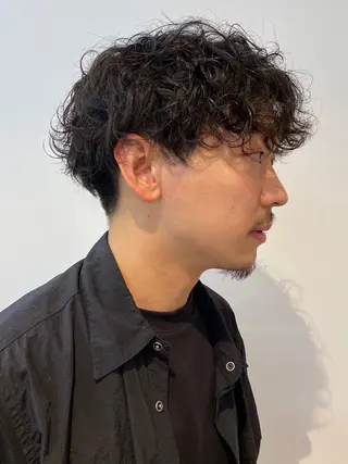ショート パーマ メンズ co-kyu コキュウのヘアスタイル