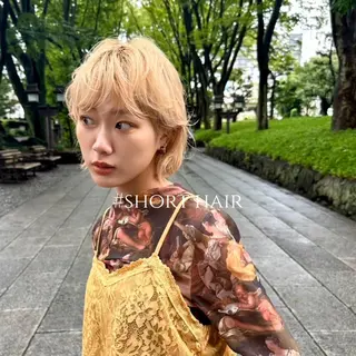 ショート 縮毛矯正/レイヤー taiga🧡のヘアスタイル