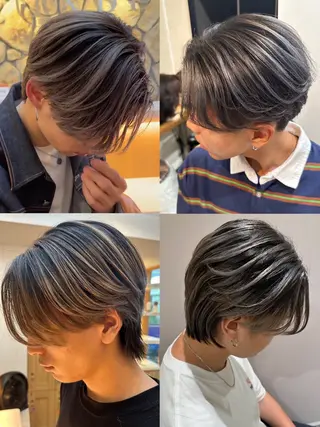 メンズ ブリーチカラー特化 /焼田貴明のヘアスタイル