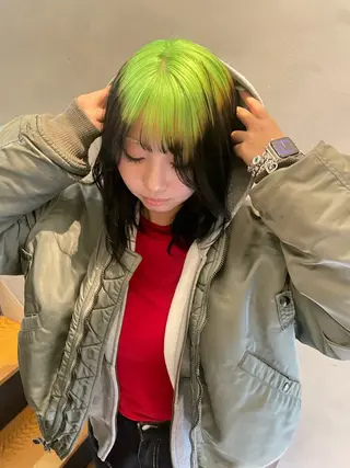 ミディアム カラー AIRI /XENA渋谷本店のヘアスタイル