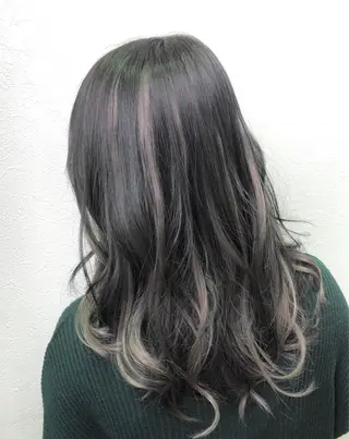 カラー 最高級エクステ /羽エクステ白石宇由のヘアスタイル
