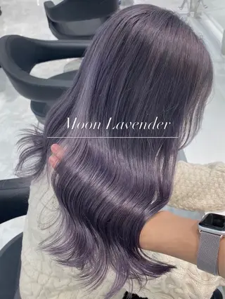 セミロング カラー 💜RIO/韓国風 透明感カラー💜のヘアスタイル