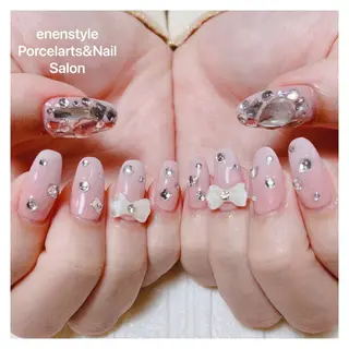 ミディアム ネイル 🐾enen style 🐾のネイルデザイン