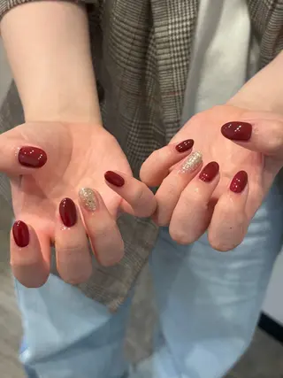 ネイル 本町🤍ちゅるん 自爪育成✨🤍のネイルデザイン