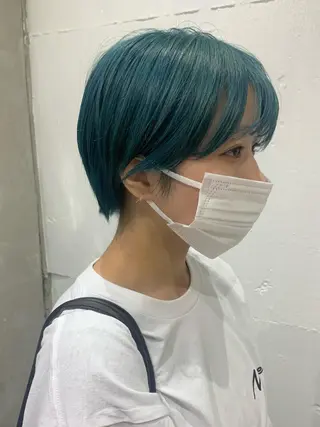 ショート カラー ヘアアレンジ 憧れの艶ハイトーンへ 🌙サイダサキのヘアスタイル