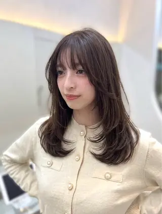 ミディアム 韓国トレンド💓‪ 阿部あんじゅのヘアスタイル