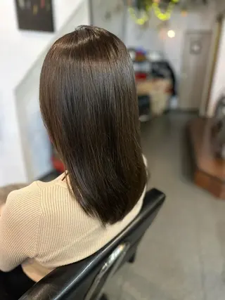 セミロング 元住吉プランツヘアー ☘️まるやま☘️のヘアスタイル