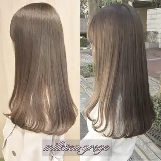 ロング City/louwe 韓国レイヤーカットのヘアスタイル
