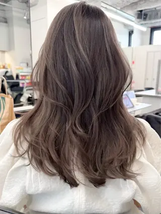 セミロング カラー 艶髪透明感カラー / まあやのヘアスタイル