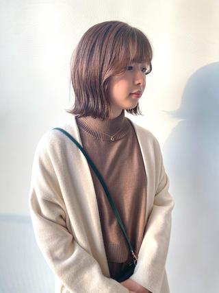 ミディアム 横地 凌のヘアスタイル