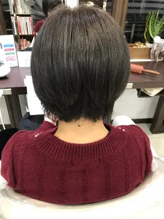 ミディアム 縮毛矯正/髪質改善 /韓国風 山川春輝のヘアスタイル
