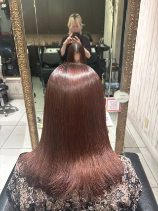 ミディアム パーマ 松井 悠希のヘアスタイル