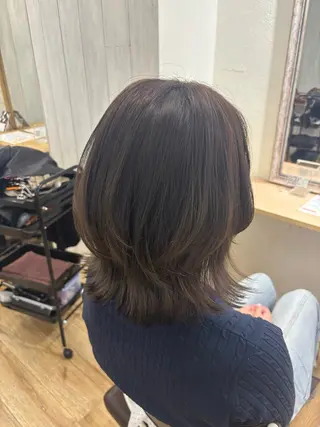 ミディアム カラー ️韓国ヘア/レイヤー カット❤️Yūkaのヘアスタイル