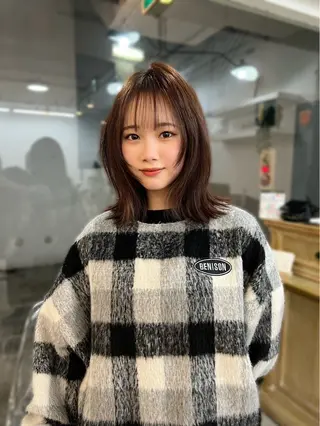 ミディアム ☘️Merak 🐈⬛Harunaのヘアスタイル