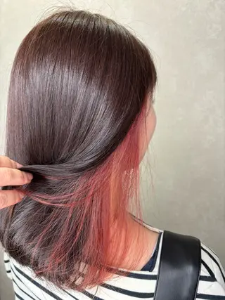 セミロング エクステ*美髪サロン KR2S河内長野店長のヘアスタイル