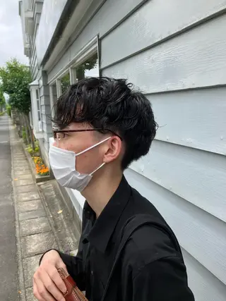 パーマ メンズ 佐藤 悠生 メンズパーマ.カットのヘアスタイル