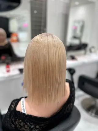 セミロング 韓国ガーリー🤍ハイ トーン🤍Ayanaのヘアスタイル