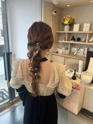 ロング カラー ヘアアレンジ 渋谷/ 縮毛矯正/AYAのヘアスタイル