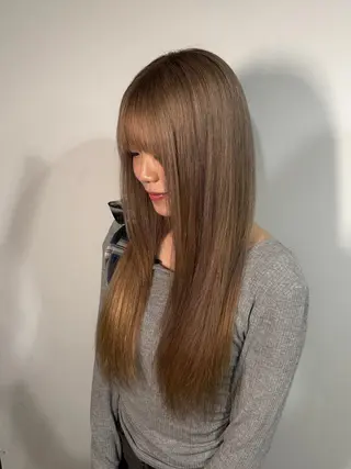 ロング カラー ゆうと/ブリーチモデ ル/ストレートモデルのヘアスタイル