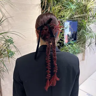 ロング ヘアアレンジ 海外ネイル/ トレンドネイル/美波のネイルデザイン