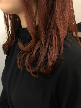 ロング カラー やまさきえりこ ニュアンスパーマのヘアスタイル