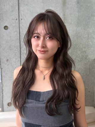 ロング 大宮🤍縮毛矯正 レイヤー🪽なるのヘアスタイル