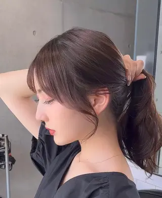 ミディアム カラー 🌫️大人韓国ヘア 🌫️naoyaのヘアスタイル