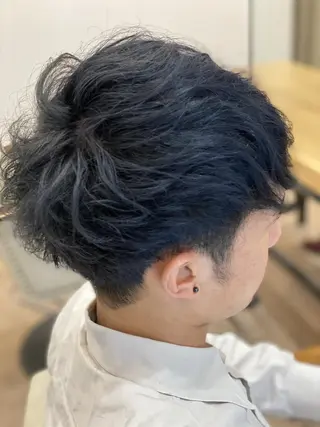 メンズ ショート 似合わせ透明感カラー 宇治　ヤマノのヘアスタイル