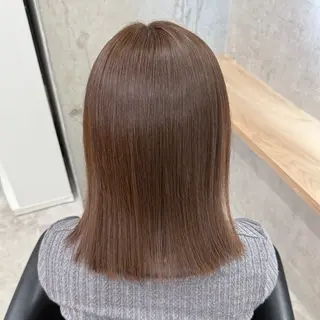 ミディアム ほの/ブリーチモデル 🎀/艶カラー‎のヘアスタイル