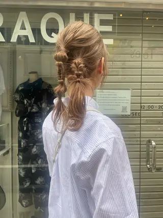 カラー ヘアアレンジ haru 髪質改善サロンのヘアスタイル