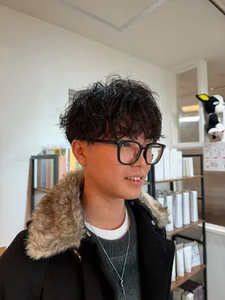 パーマ メンズ HAIRLABO 篠崎空竜のヘアスタイル