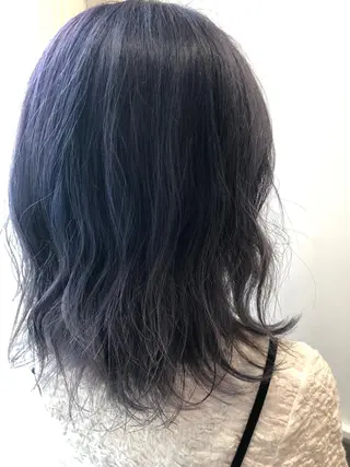 ミディアム カラー 縮毛矯正/酸性 おかにわみりのヘアスタイル