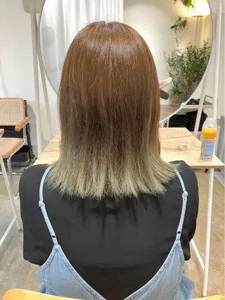 ミディアム カラー 南雲 美紀のヘアスタイル