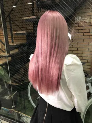ロング ワンホンレイヤー エクステづまのヘアスタイル
