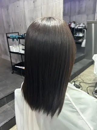ミディアム 【朝ラク縮毛矯正】 髪質改善/kiryuのヘアスタイル