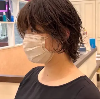 ショート パーマ 武田 夏帆のヘアスタイル