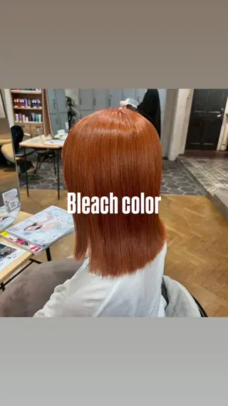 ミディアム 暖色／ベージュ ☆莉々☆のヘアスタイル