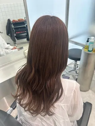 ロング カラー ハイトーン/小顔 カット/Ayumuのヘアスタイル