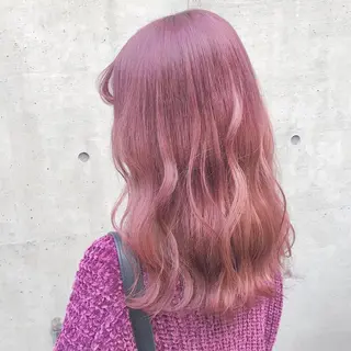 ロング カラー ヘアアレンジ メンズ キッズ ブリーチの髪様 MASATOのヘアスタイル