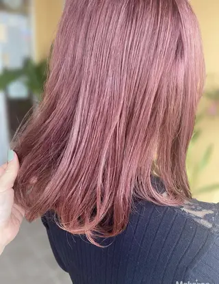 セミロング カラー hair works raptureのヘアスタイル