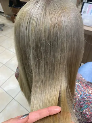 ロング ブリーチ🐰インナー ♡ハイライト♡綾🐰のヘアスタイル
