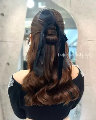 ロング ヘアアレンジ ヘアメイク/髪質改善 🎀Moeri🎀のヘアスタイル